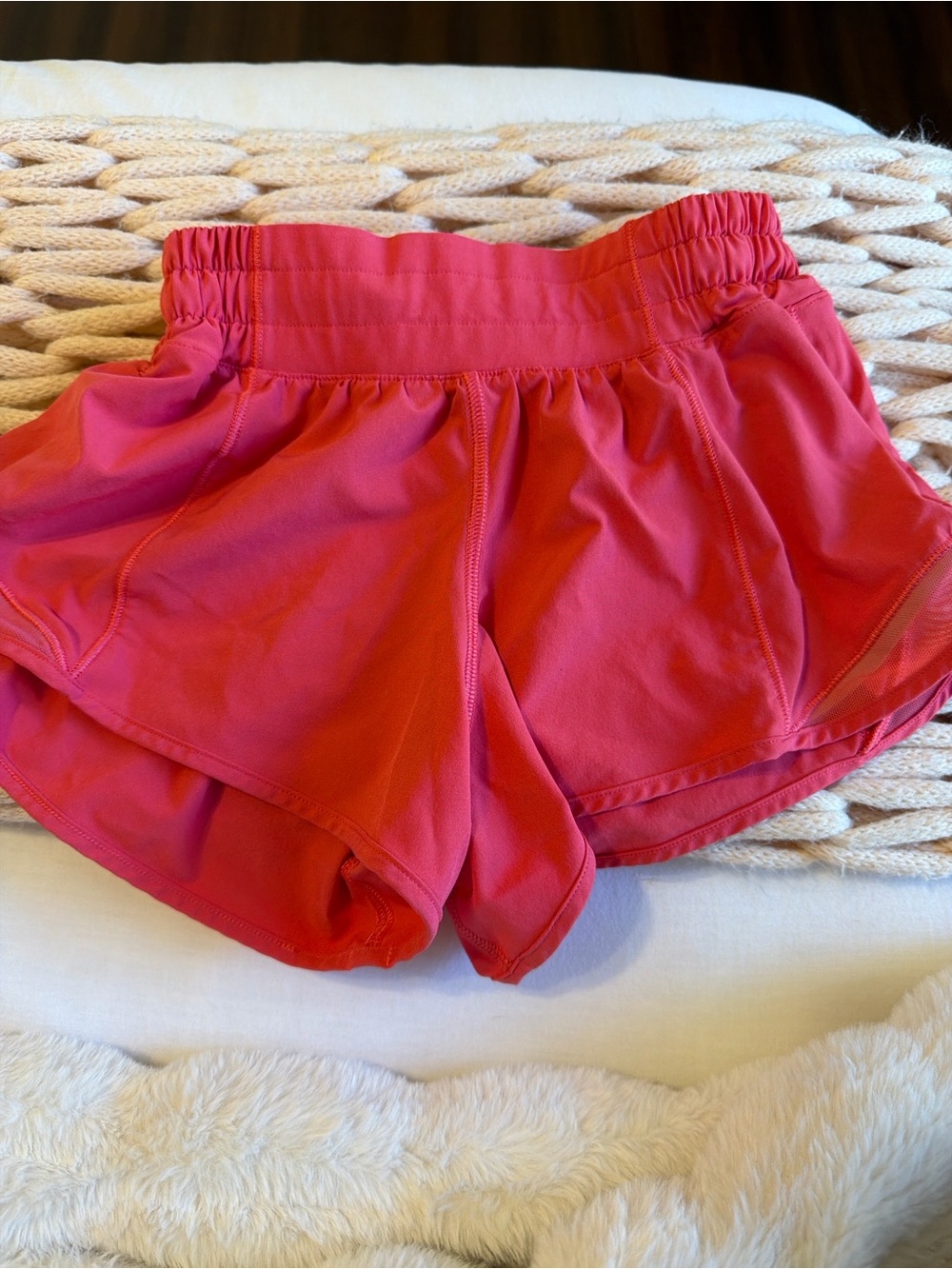 lululemon athletica Coral Pink Running Shorts